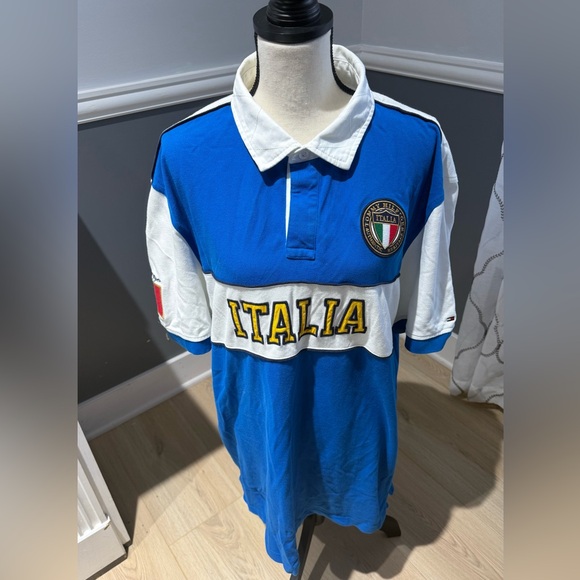 Tommy Hilfiger Other - Vintage 90’s Tommy Hilfiger "Italia" polo shirt size XXL